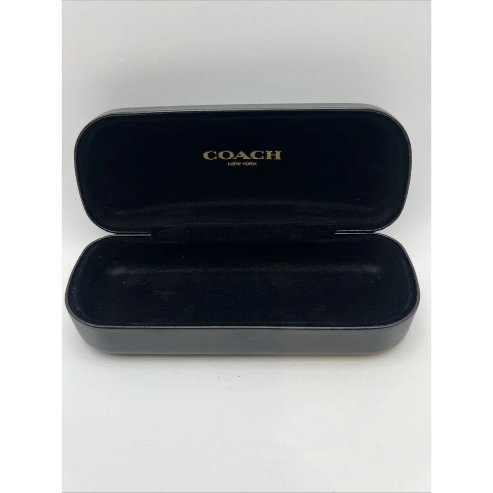 Coach Small Authentic Black Hard Side Clamshell Eyeglasses / Sunglasses Case